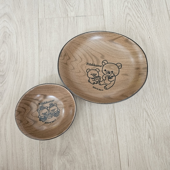Rilakkuma - Honey Harvest Ceramic Woodgrain Dish Set - Picture 3 of 3